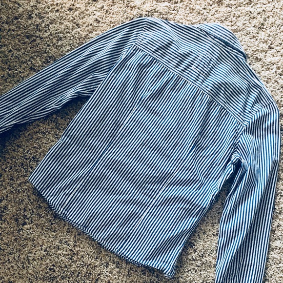 Women’s Collared Shirt, Work Blouse, striped - Picture 4 of 4